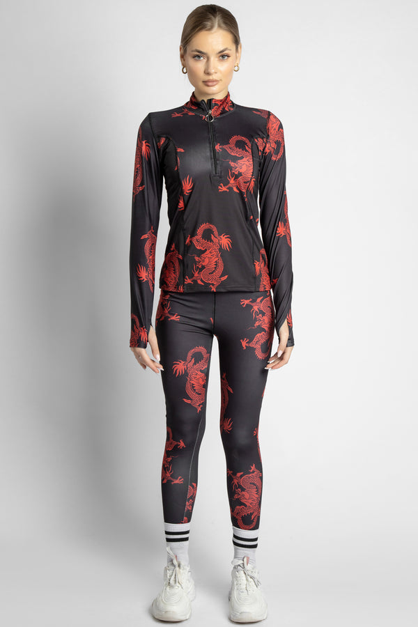 Apex 2-Piece Yoga Set: Jacket & Leggings Printed